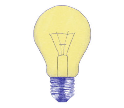 light bulb drawing