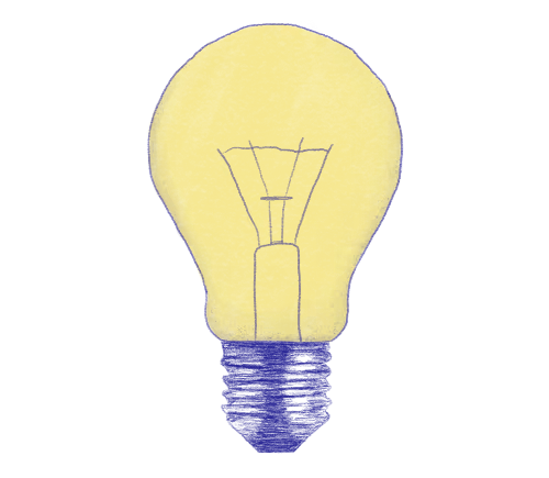 light bulb drawing